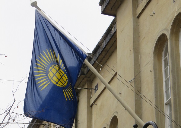 Commonwealth Flag flying at the Town Hall