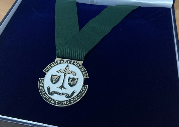 Honorary Freeman badge