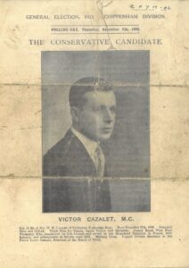 Paper document with image of a man