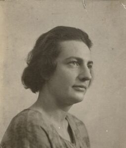 head and shoulders portrait photograph of a women