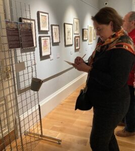 Guests at the Making Spaces Project leaving comments