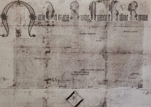 A Chartered Town 1 Photograph of old writing