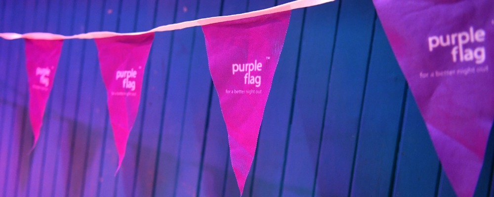 Purple Flag Bunting Purple Flag Bunting