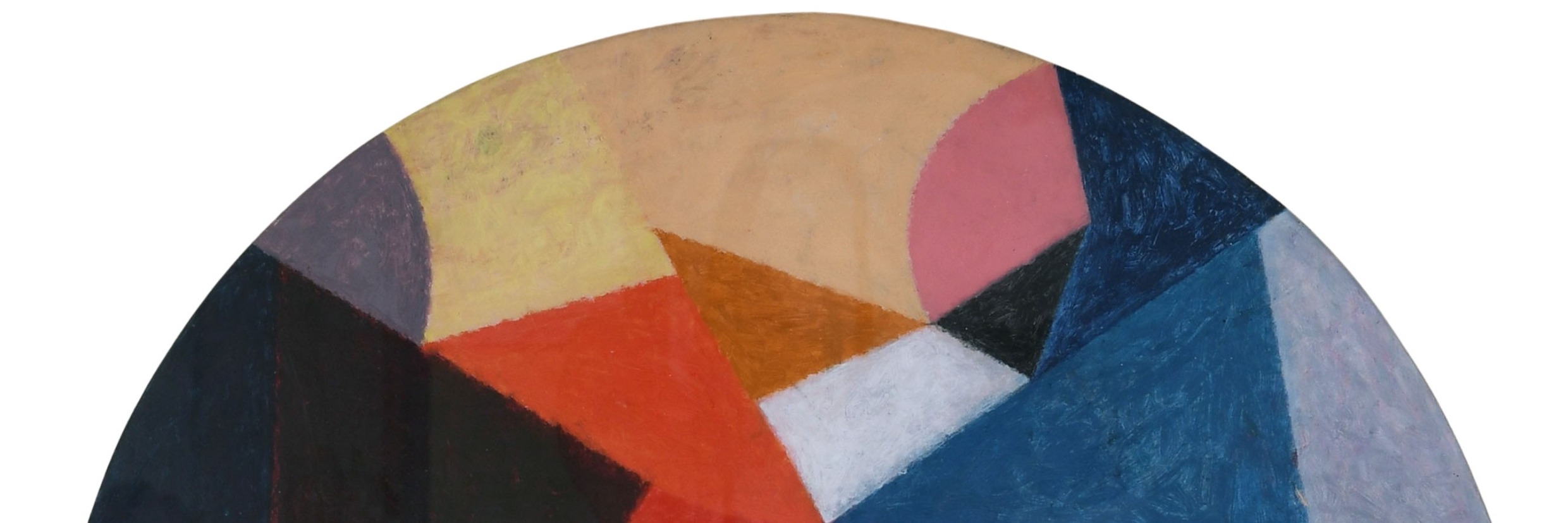 John Eaves Exhibition Header A circular work by artist John Eaves RWA.
