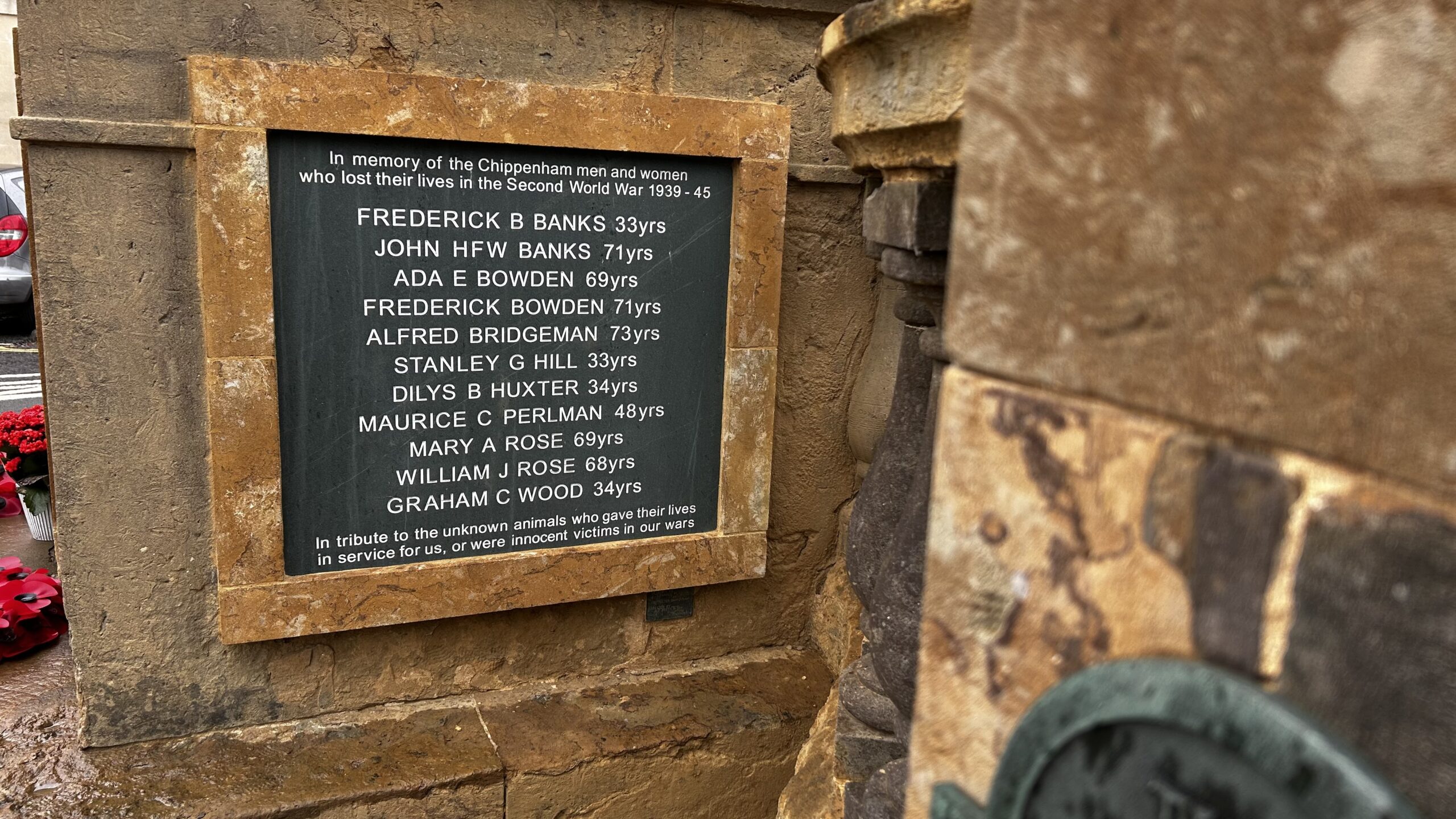 Dedication Service at War Memorial